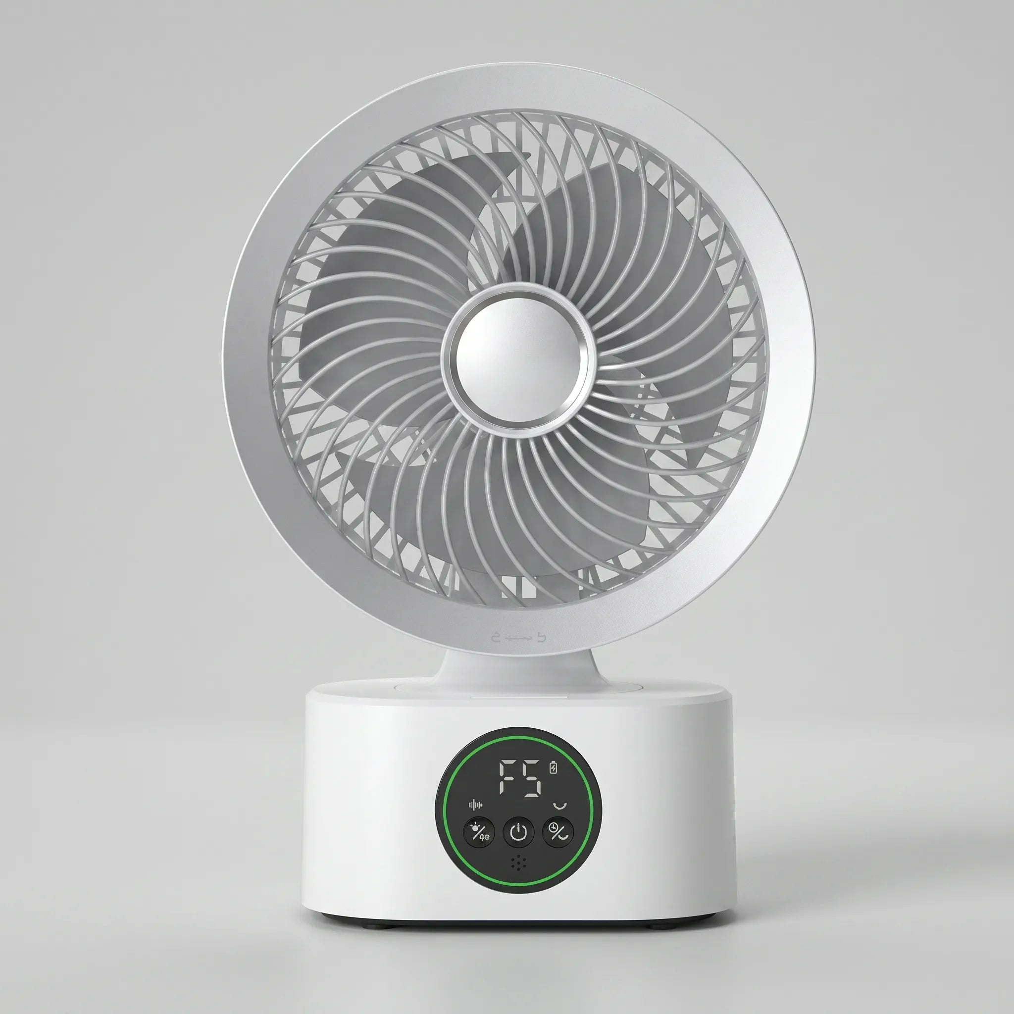 Portable Wall-Hanging Fan With Remote And Voice Control | Smart Voice Rechargeable USB Household Electric Folding Fan Nightlight Air Cooler