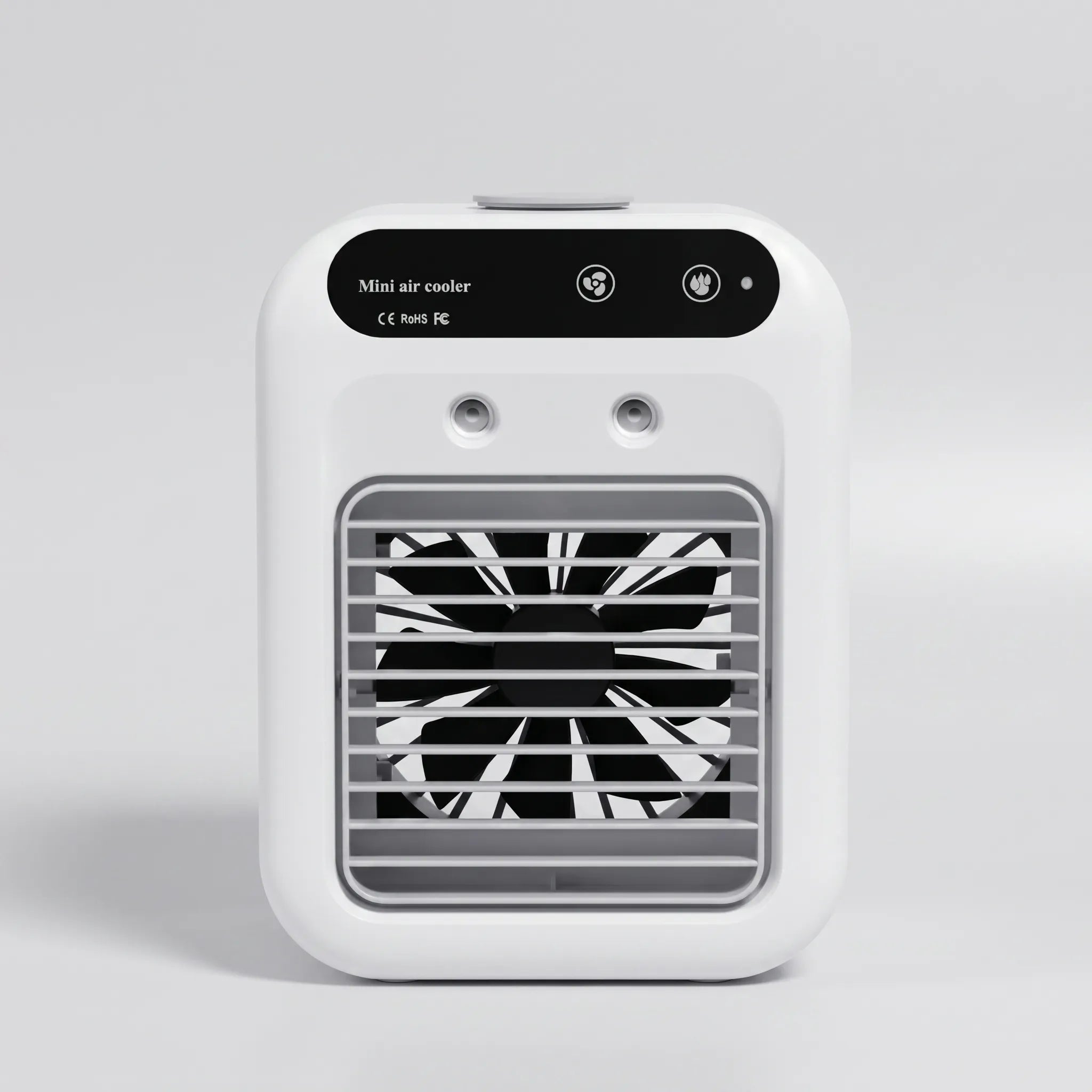 Ultra-Quiet Portable Mini Air Cooler & Humidifier | 500ml USB Rechargeable Desk Fan