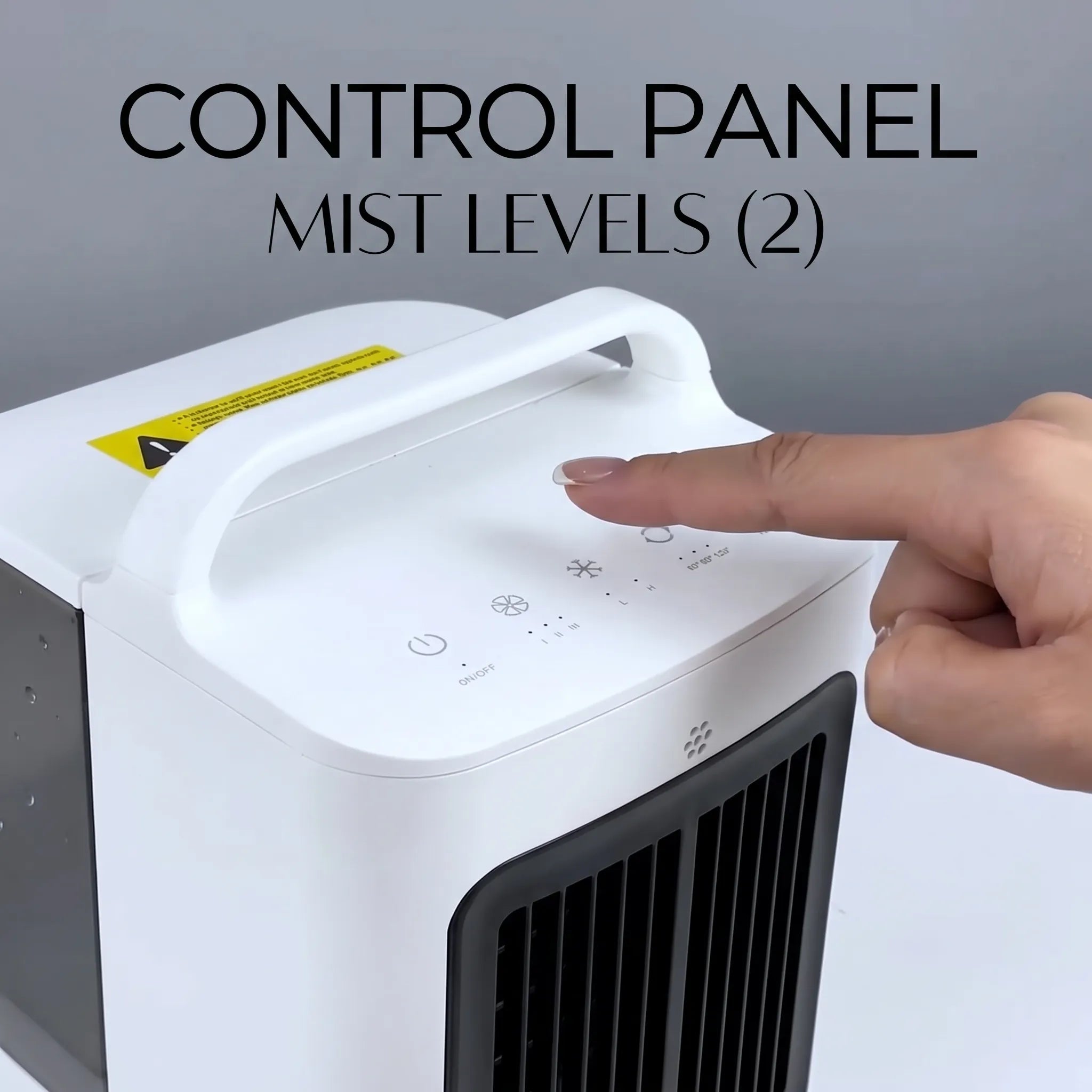 1700ml 3-in-1 Portable Mini Air Cooler & Humidifier | 120° Oscillating Bladeless Desk Fan with Smart Touch